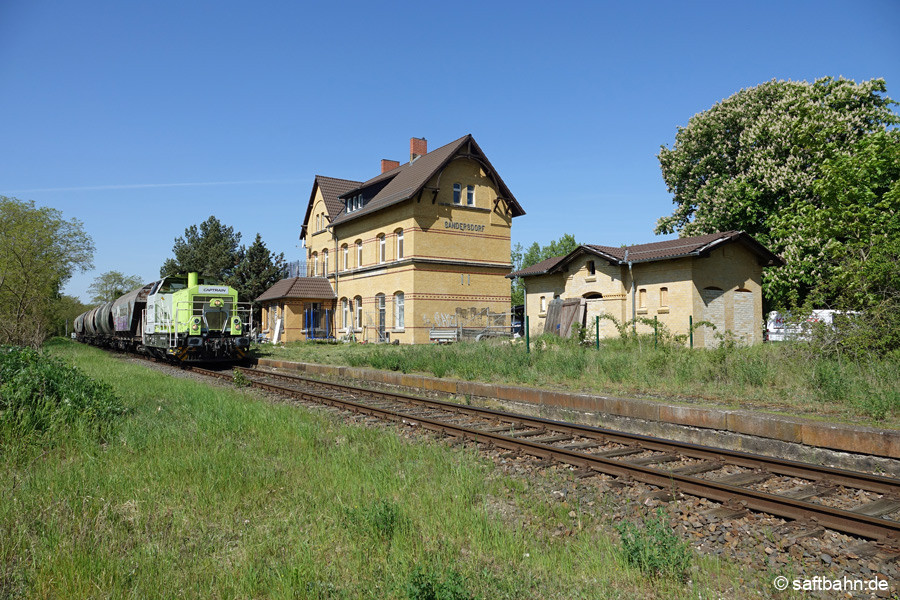 Sandersdorf ist erreicht. 