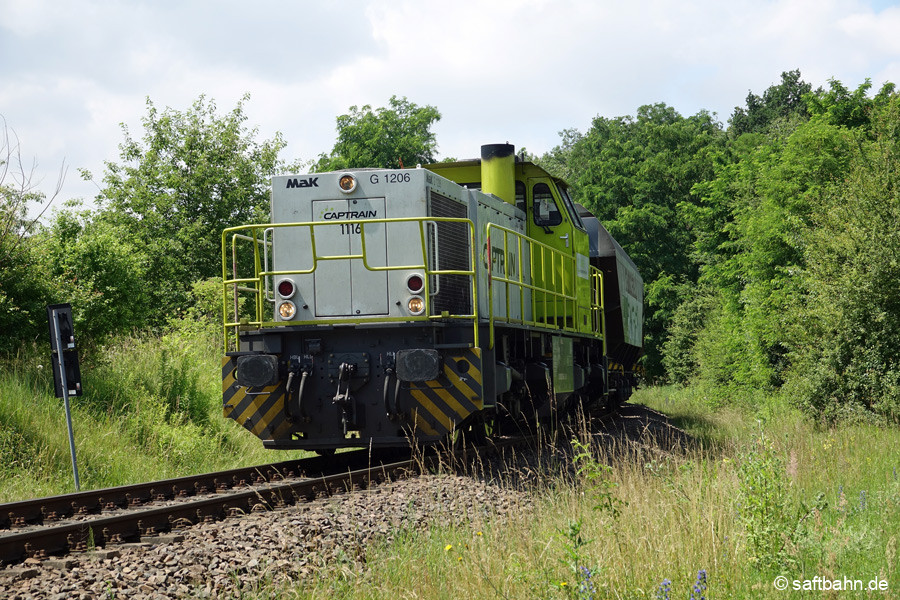 Trotz kurzzeitigem Anfahrversuch, kehrte die Fahrt wieder zurück nach Bitterfeld.