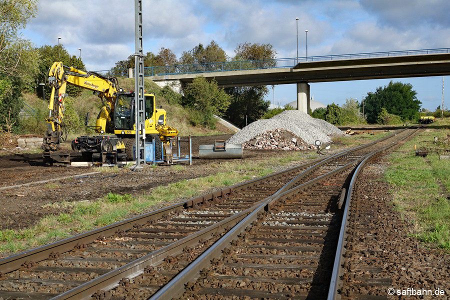 Eingerichtete Baustelle am 28.09.2024.