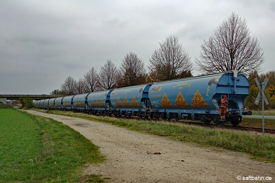 Geschobene Bedienfahrt am 01.11.2024 hinter Heideloh.