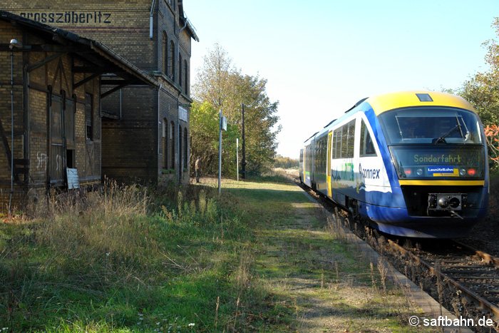 Im Rahmen einer nichtöffentlichen Sonderfahrt gelangte am 25. Oktober 2006 ein Desiro-Triebwagen der Lausitzbahn auf die 